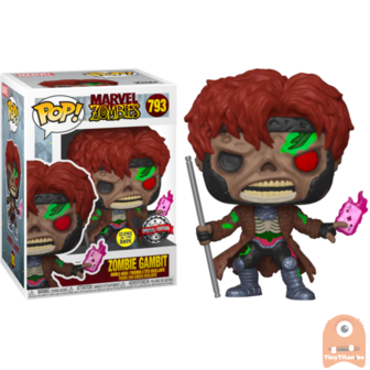 POP! Marvel  Zombie Gambit  GITD 793 Zombies Exclusive 