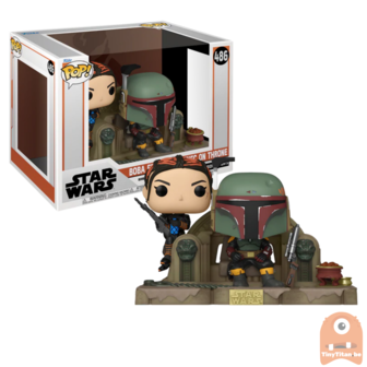 POP! Star Wars TV Moment Boba Fett &amp; Fennec Shand on Throne 486