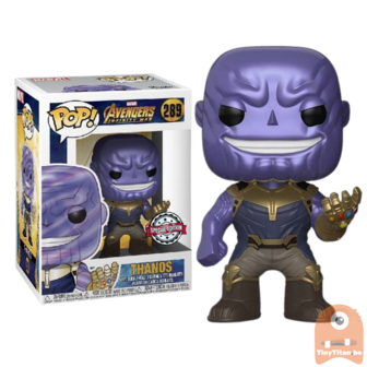 POP! Marvel Thanos Metallic Purple 289 Avengers Infinity War Exclusive 
