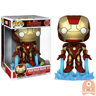 POP! Marvel Iron Man Mark 43 GITD 10 INCH 962 Avengers Age of Ultron Exclusive