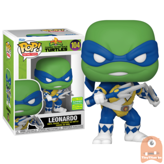 Funko POP! Retro Toys Leonardo Power Rangers - Teenage Mutant Ninja Turtles SDCC 2022 Exclusive LE - Pre-order