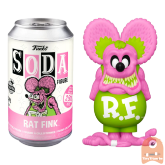 Vinyl Soda Figure  Rat fink - pink Rat Fink LE 3500 
