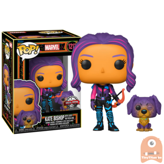 POP! Marvel Kate Bishop w/ Dog Blacklight 1212 Hawkeye Exclusive