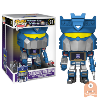 POP! Retro Toys Soundwave w/ tapes 10 INCH 93 Transformers Exclusive 