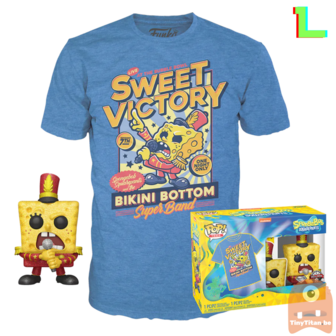 Funko POP! & TEE BOX Spongebob Band Leader Diamond Exclusive - Large