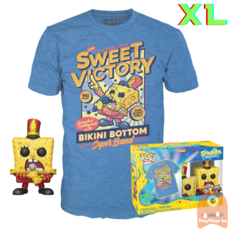 Funko POP! & TEE BOX Spongebob Band Leader Diamond Exclusive - X-Large