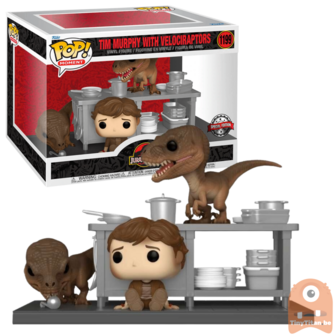 POP! Movie Moments Tim Murphy w/ Velociraptors 1199 Jurassic Park Exclusive 