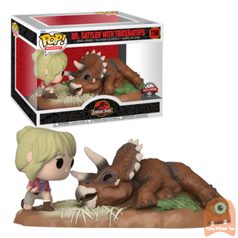POP! Movie Moments Dr. Sattler w/ Triceratops 1198 Jurassic Park Exclusive 