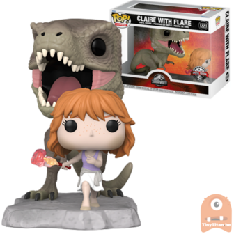 POP! Movie Moments Claire w/ Flare 1223  Jurassic Park Exclusive 