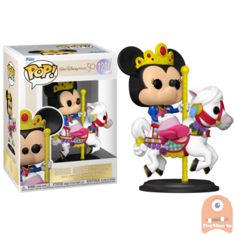 POP! Disney Minnie Mouse on prince charming regal carrousel 1251  Disney World 50 Years