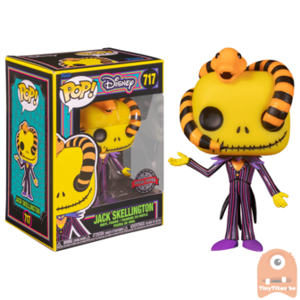 POP! Disney Jack Skellington Snake 717The Nightmare Before Christmas Black Light Exclusive