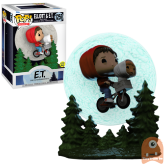 POP! Movies Moment Elliott &amp; E.T. Flying GITD 1259 E.T.