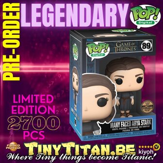 Digital POP! Many Faced Arya Stark 89 Legendary Game of Thrones Exclusive Pre-order