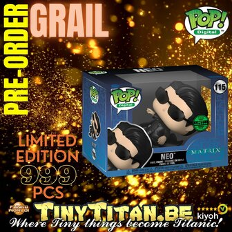 Digital POP! Neo Dodging Bullets Grail The Matrix Exclusive Pre-order