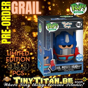 Digital POP! Mr. Potato Head Optimus Prime Grail Retro Toys Exclusive Pre-order