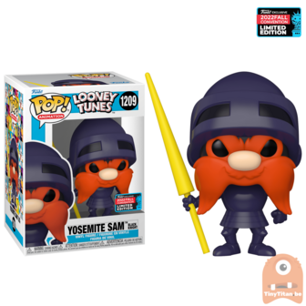 POP! Animation Yosemite Sam Knight 1209 Looney Tunes NYCC 2022 Exclusive LE 