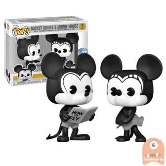 POP! DISNEY Plane Mickey 2-Pack SD23 Expo Exclusive LE