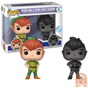 POP! DISNEY Peter Pan &amp; Peter Pan&#039;s Shadow 2-Pack Exclusive LE