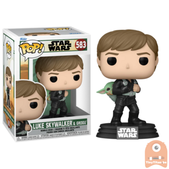 POP! Star Wars Luke Skywalker &amp; Grogu 583 The Book Of Boba Fett