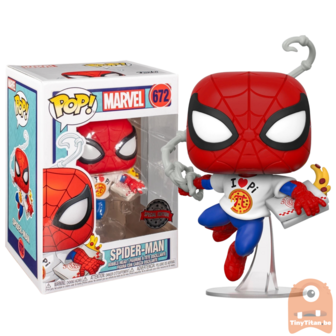 POP! Marvel Spider-man w/ Pizza 672 Exclusive LE