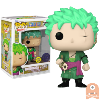 POP! Animation Roronoa Zoro GITD 327 One Piece Exclusive