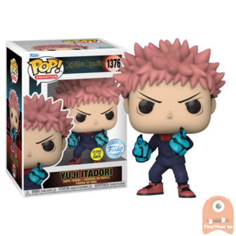 POP! Animation Yuji Itadori 1st Div GITD 1376 Jujutsu Kaisen Exclusive