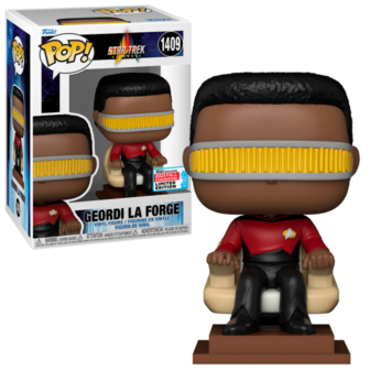 Funko POP! Geordi La Forge (in Captain&#039;s Chair) 1409 Star Trek - NYCC 2023 Exclusive LE