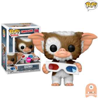 POP! Movies Gizmo w/ 3-D Glasses Flocked 1146 Gremlins Exclusive R