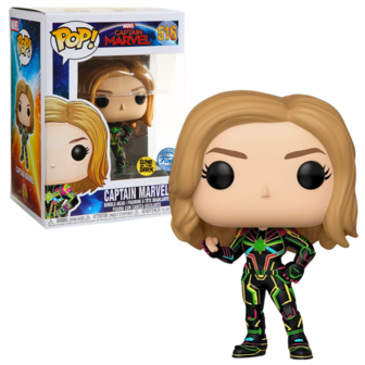 POP! Marvel Captain Marvel neon Suit GITD 516 Exclusive