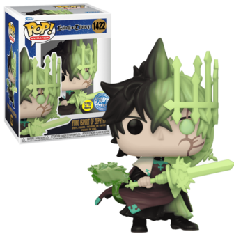 Funko POP! Yuno Spirit of Zephyr GITD 1422 Black CLover Exclusive