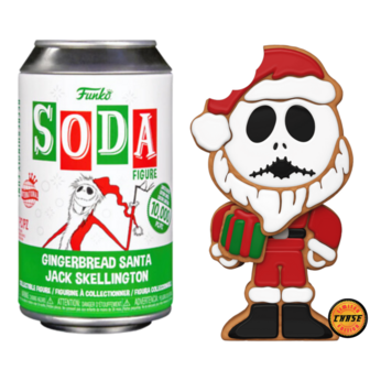 Vinyl Soda Figure Gingerbread Santa Jack Skellingtron LE 10000 Pcs