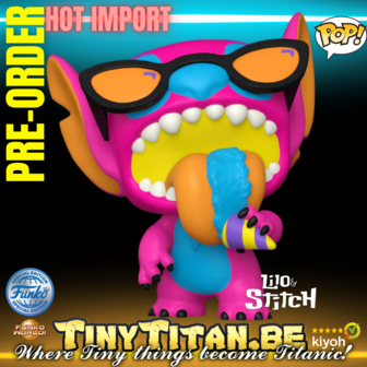 Funko POP! Summer Stitch BlackLight 1414 Disney Lilo &amp; Stitch Exclusive Pre-order