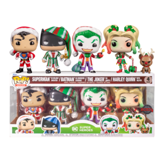 Funko POP! Super Heroes Holiday 4-Pack DC Exclusive R