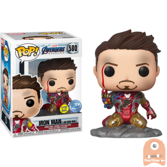 POP! Marvel Avengers Endgame I am Iron Man - Metallic / GITD 580 Exclusive NSE R