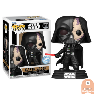 Funko POP! Darth Vader damaged Helmet 637 Obi-Wan Kenobi Exclusive 