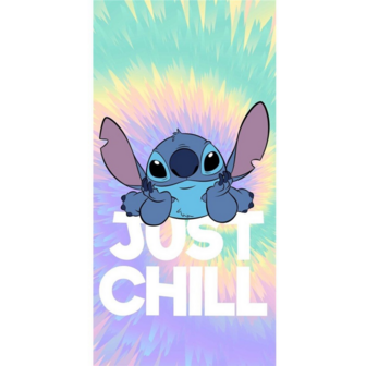 LILO &amp; STITCH - Just Chill - Beach Towel 100% Polyester - 70x140cm
