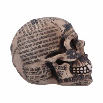 Nemesis Now - Dracula's Tale Vampire Novel Quote Skull 18.5cm