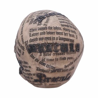 Nemesis Now - Dracula's Tale Vampire Novel Quote Skull 18.5cm