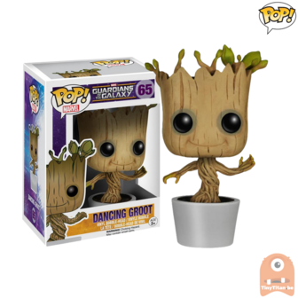 Funko POP! Marvel Dancing Groot White 65 Guardians of the Galaxy R