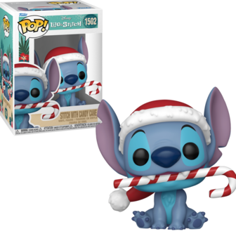 Funko POP! Stitch w/ Candy Cane 1502 Lilo &amp; Stitch Holiday 24 Disney 