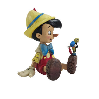 Disney Traditions Pinocchio and Jiminy Sitting Figurine