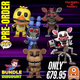 Funko POP! Super Discount Bundle of 5 Five Nights at Freddy&#039;s FNAF Pre-Order