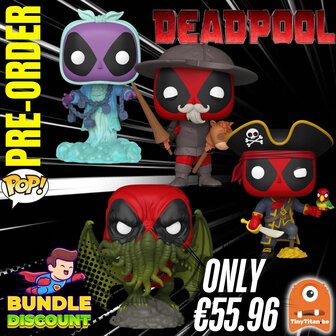 FUNKO POP!  SUPER DISCOUTN BUNDLE OF 4 - DEADPOOL Pre-Order