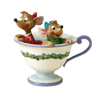 Disney Traditions Tea For Two - Jaq &amp; Gus Figurine