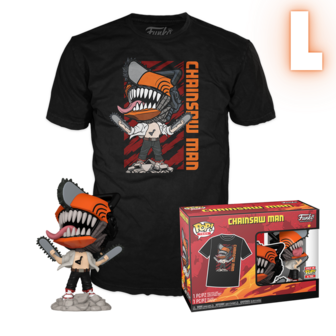 Funko POP! &amp; TEE Box Chainsaw Man - Chainsaw Man Exclusive - L