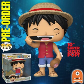 FUNKO POP! ONE PIECE - POP JUMBO N&deg; 1945 - Luffy 10 INCH Pre-Order