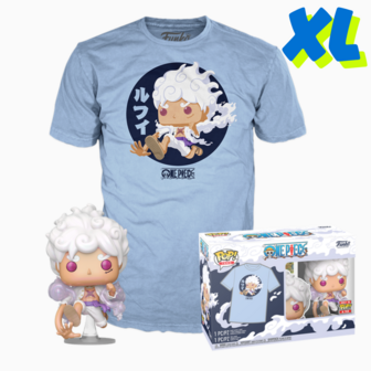Funko POP! &amp; TEE Box Luffy Gear Five - One Piece Exclusive - XL