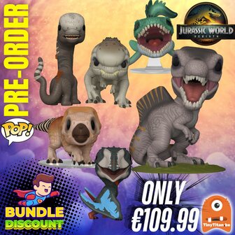 FUNKO POP! Super Discount Bundle of 6 Jurassic World Rebirth Pre-Order