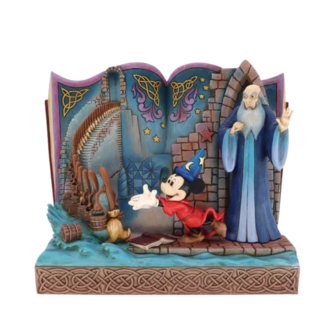 Disney Traditions Sorcerer Mickey Storybook Figurine 6010883