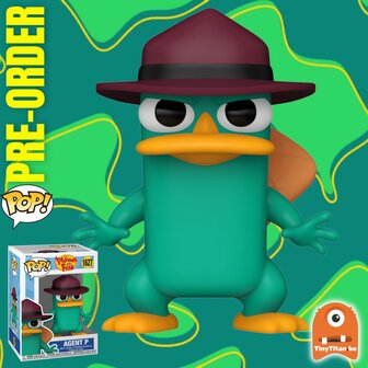 FUNKO POP! Agent Perry 1627 Phineas &amp; Ferb Disney Pre-Order